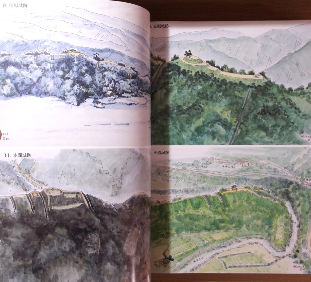 縄張図・断面図・鳥瞰図で見る信濃の山城と館 ページの写真