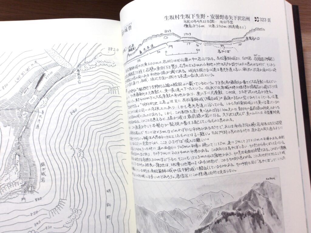 縄張図・断面図・鳥瞰図で見る信濃の山城と館 ページの写真